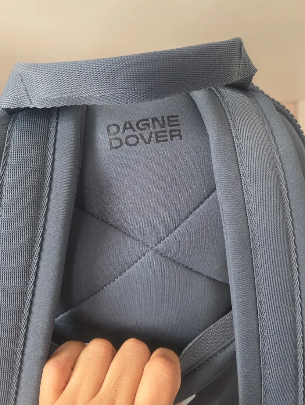 Dagne Dover Men's Navy Laptop Backpack with Organizer